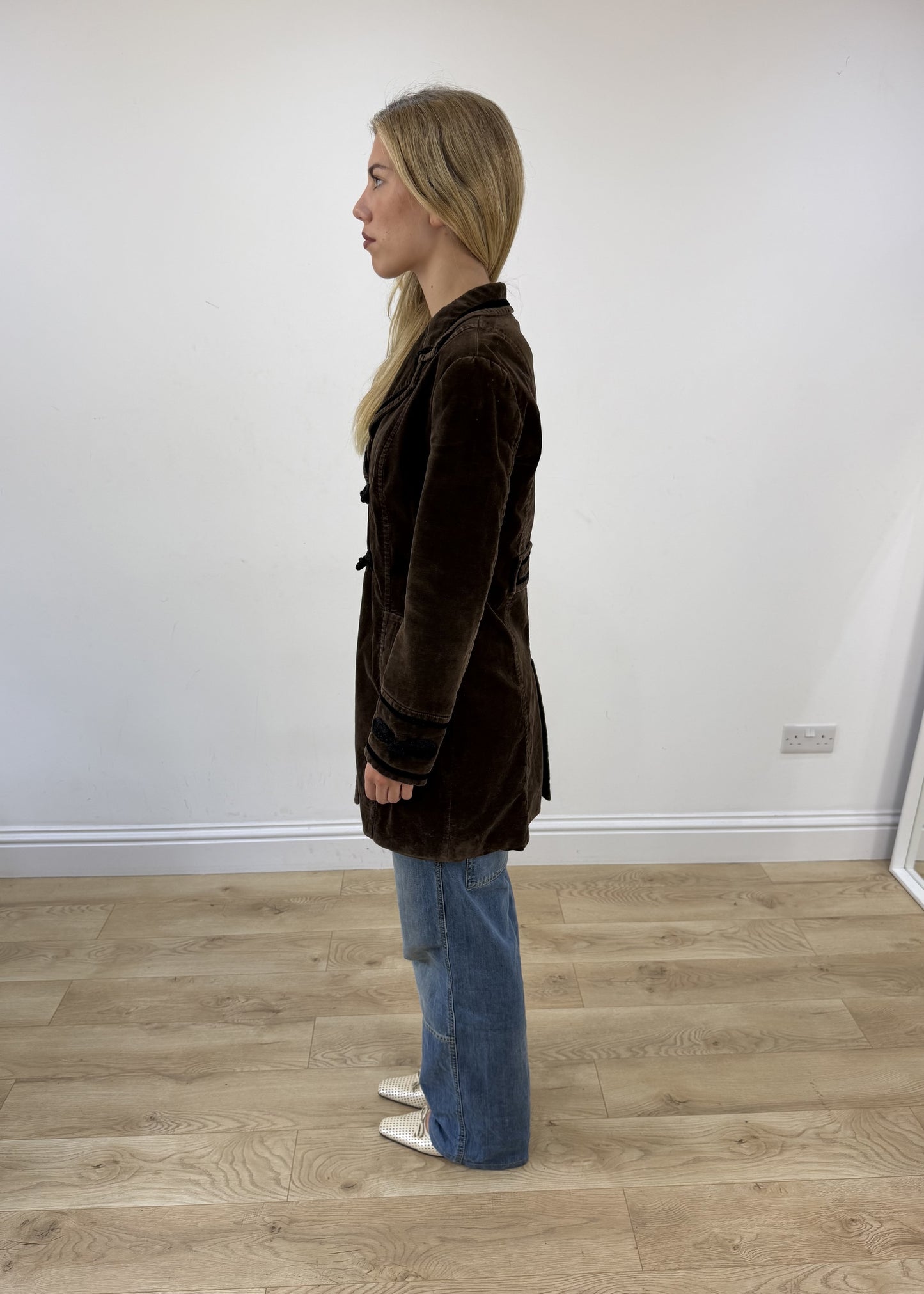 medium brown Zara corduroy jacket image 5