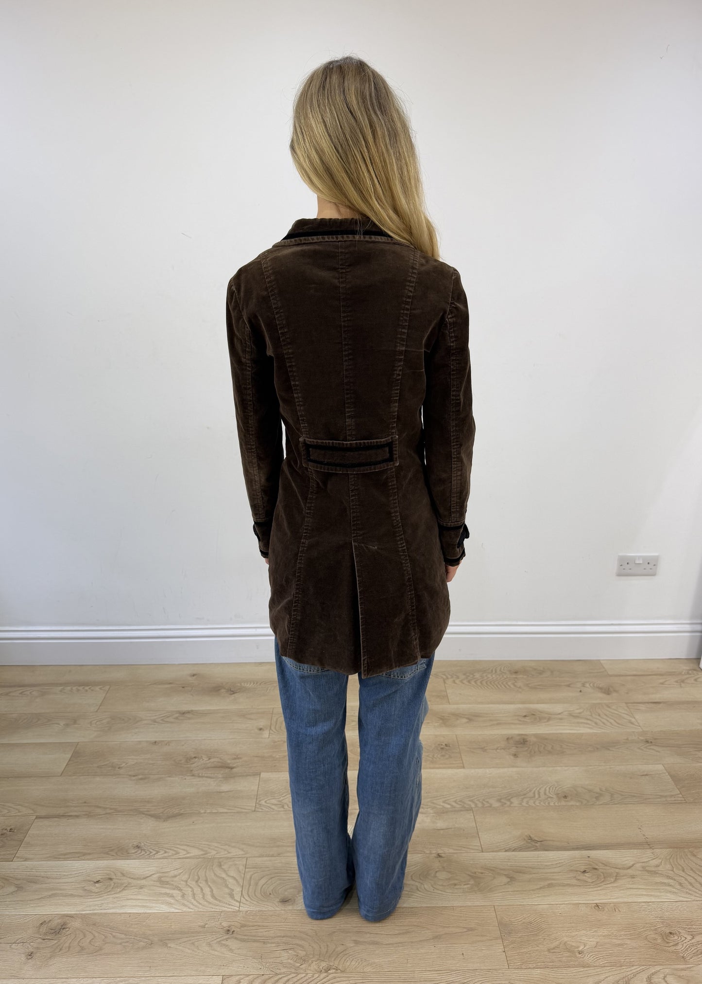 medium brown Zara corduroy jacket image 7