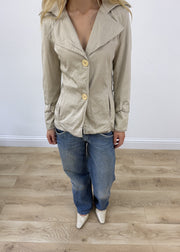 small beige trench coat image 2