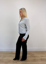 small black vivette tailored trousers other side