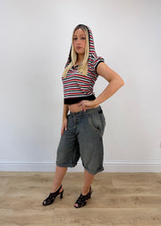 small black red and white striped ralph lauren t-shirt image 7