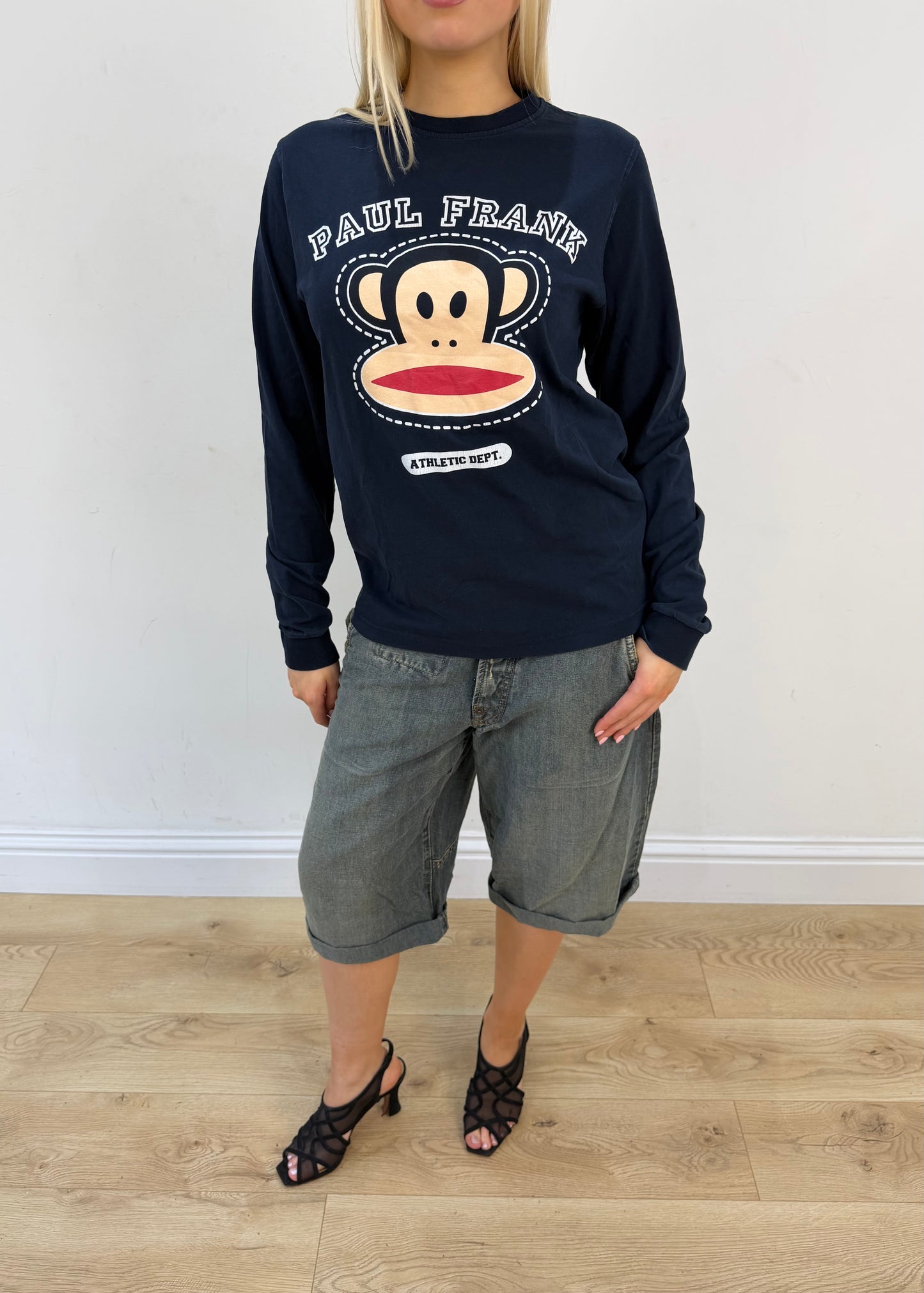 small navy paul frank long sleeve top image 2