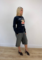 small navy paul frank long sleeve top image 5