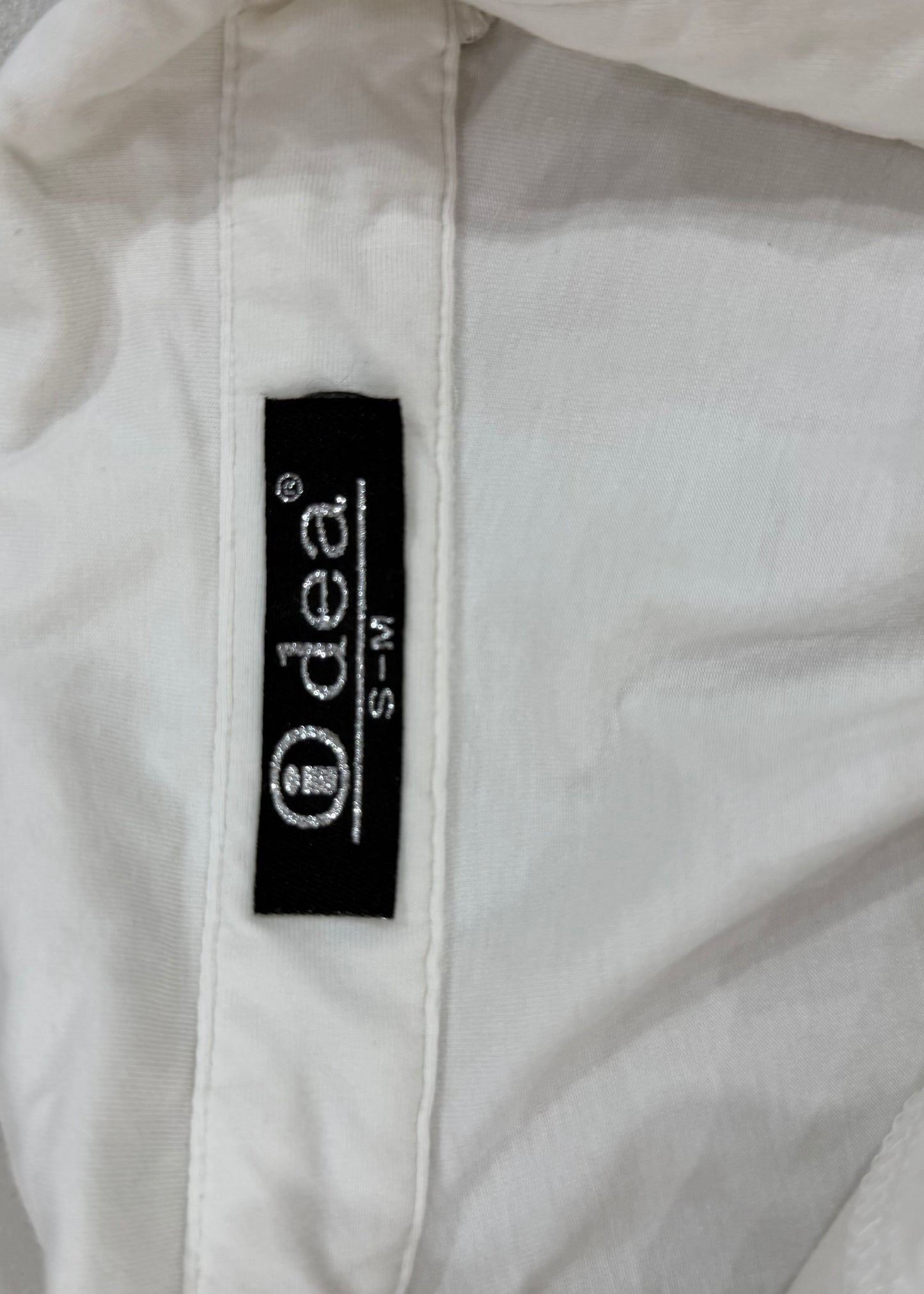 medium white collared top image 7