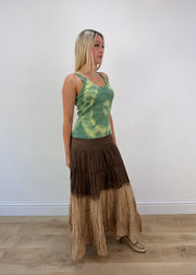 small green tie dye tank top image 5