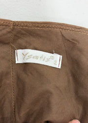 small brown dip dye maxi skirt