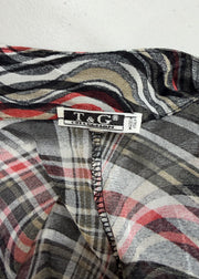 medium black and red d&g sheer tunic dress image 7