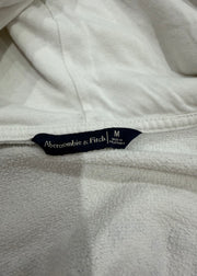 medium white abercrombie & fitch zip hoodie image 9