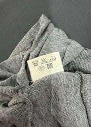 small grey cropped bolero cardigan image 9