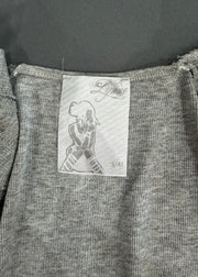 small grey cropped bolero cardigan image 7