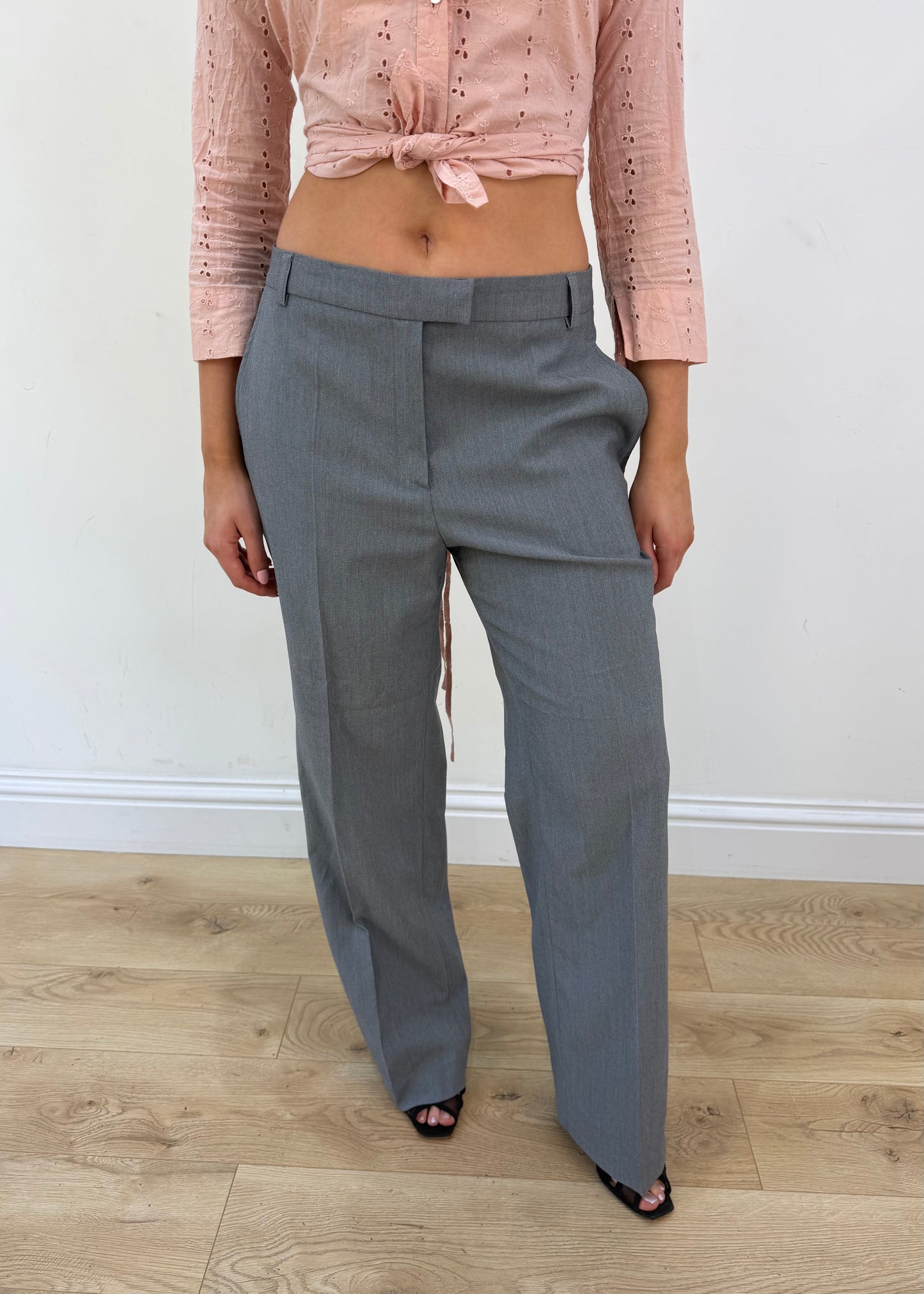 large grey Kookai suit trousers 02 headless