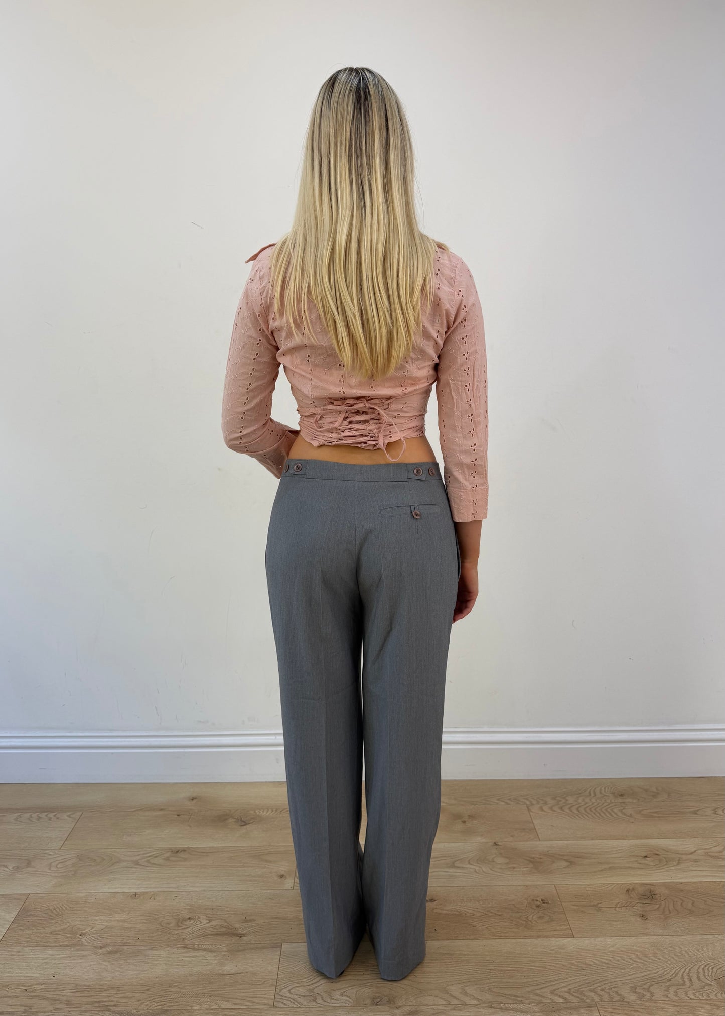 large grey Kookai suit trousers 05 back