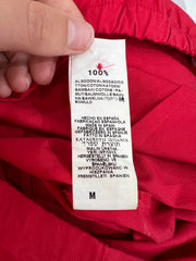 zara basic off-shoulder blouse size label