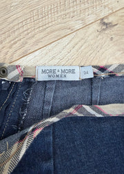 Extra small dark blue More & More denim mini skirt