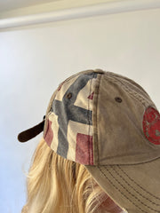 one size khaki napapijri cap side detail