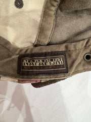 one size khaki napapijri cap napapijri label