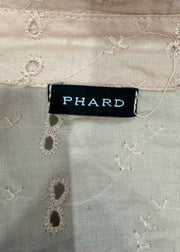 small pink phard eyelet tie-back shirt label
