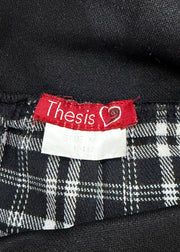 small black and white plaid pleated mini skirt image 7