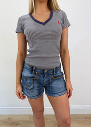 small ralph lauren striped t-shirt side