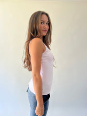 small white new look lace trim cami top detail