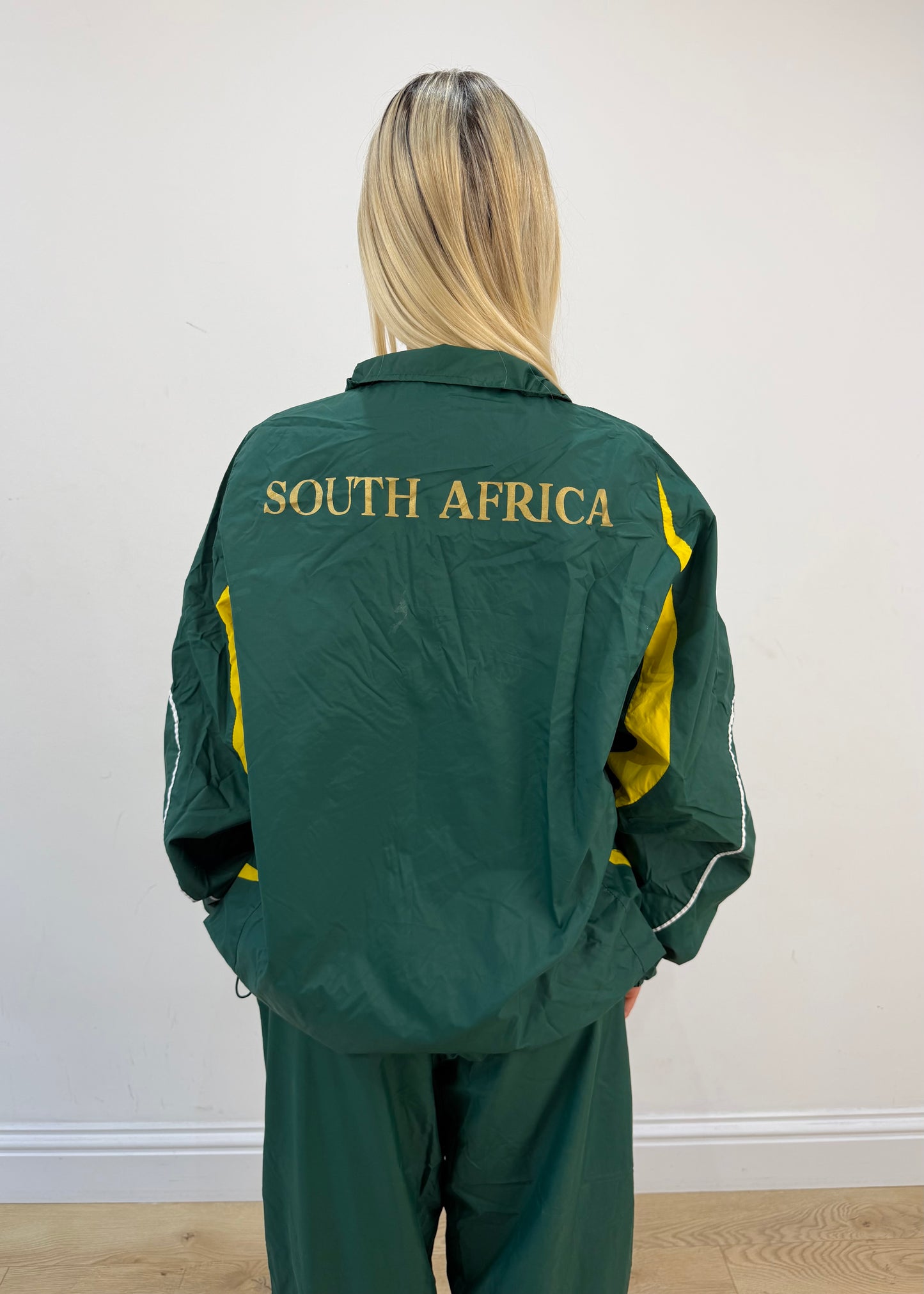extra large green and yellow south africa track jacket image 8