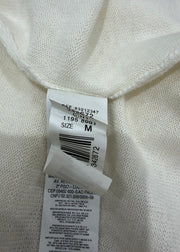 medium white crochet knit cardigan image 9