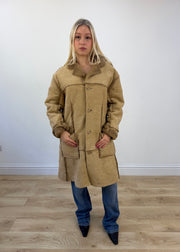 small beige afghan style coat 1