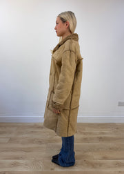 small beige afghan style coat 4