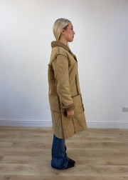 small beige afghan style coat 6