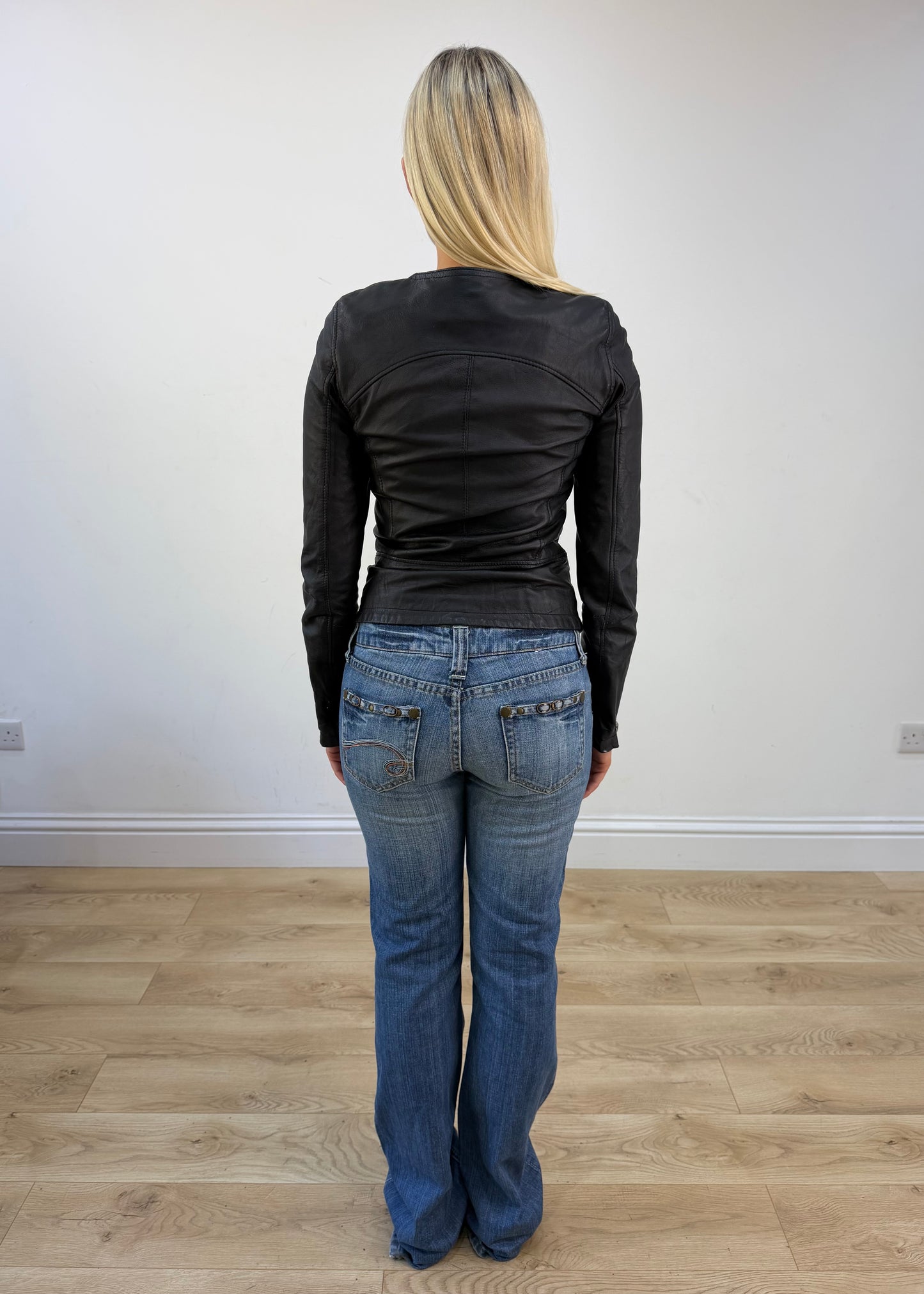 extra small black leather jacket 7