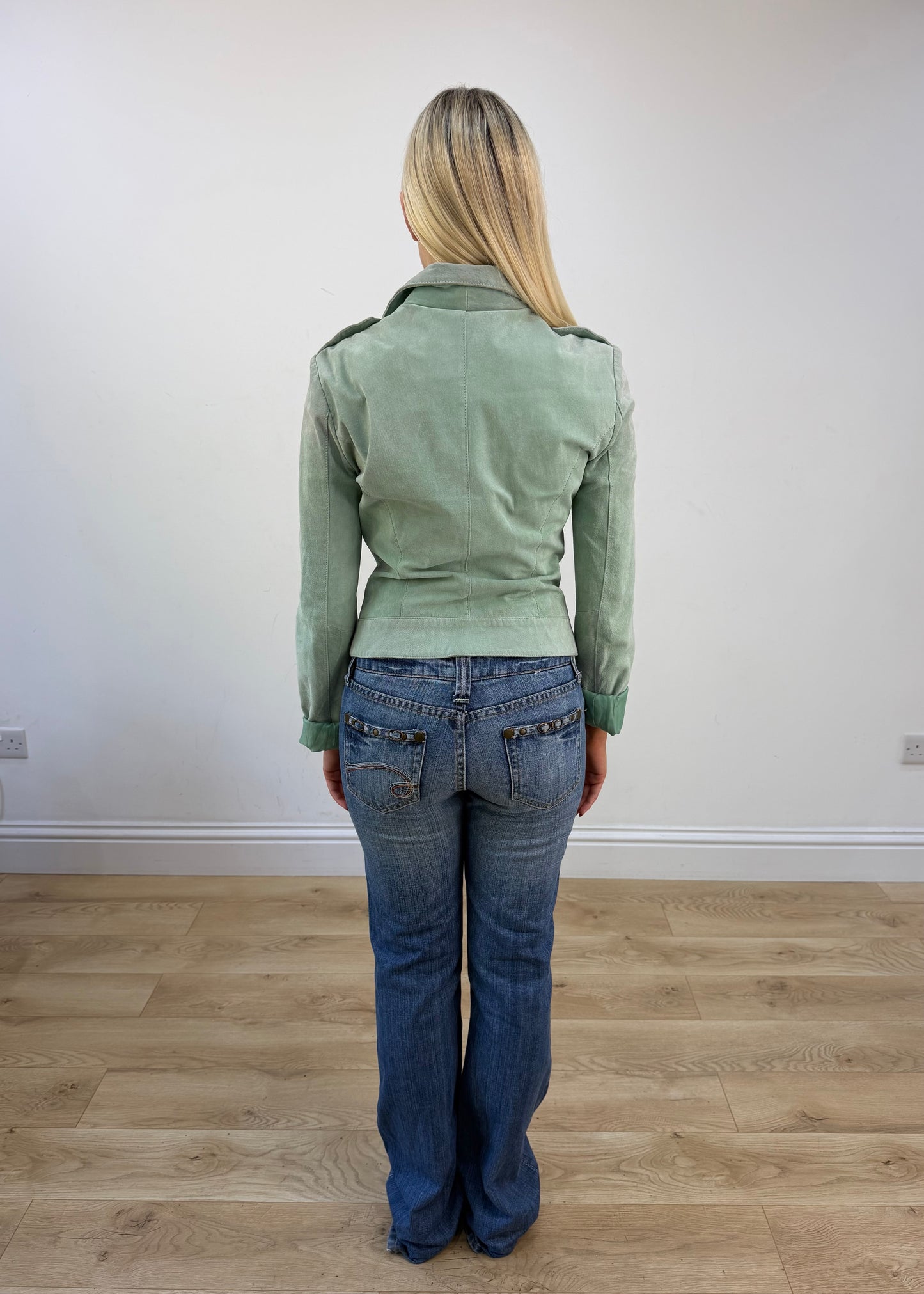 small green faux suede jacket 5