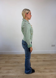 small green faux suede jacket 6