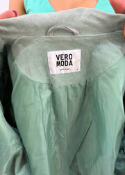 small green faux suede jacket 8