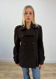 medium brown double breasted wool jacket 2