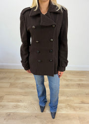 medium brown double breasted wool jacket 3