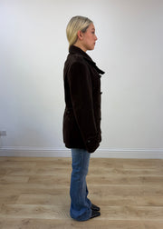 medium brown double breasted wool jacket 6