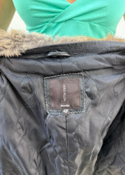 small black leather trench coat 8
