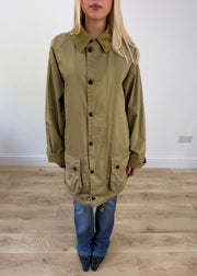 small khaki barbour rain jacket 3
