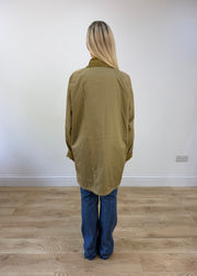 small khaki barbour rain jacket 5