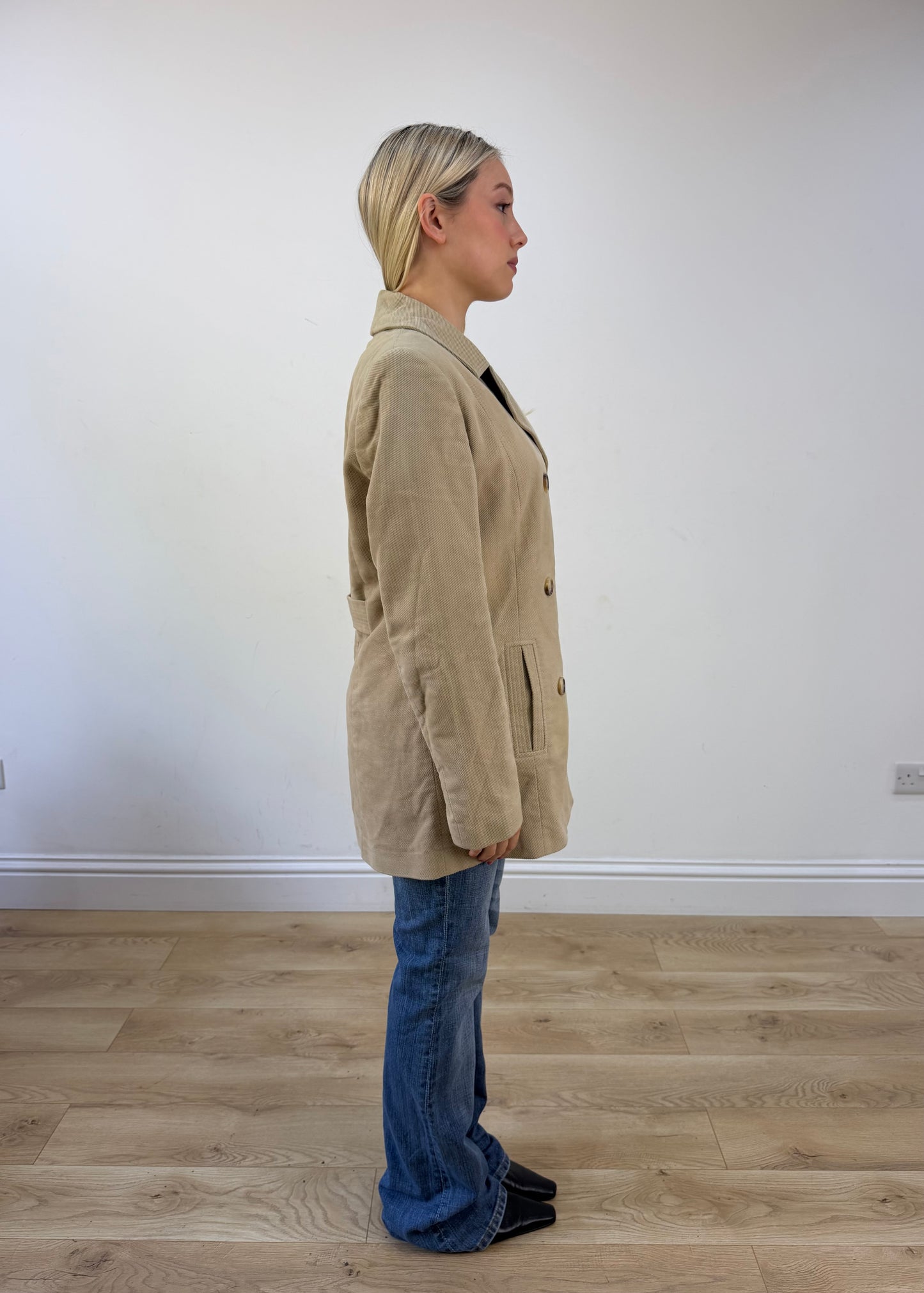 medium beige trench-style coat 6