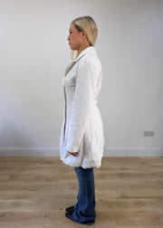 large jennyfer white corduroy pea coat 4