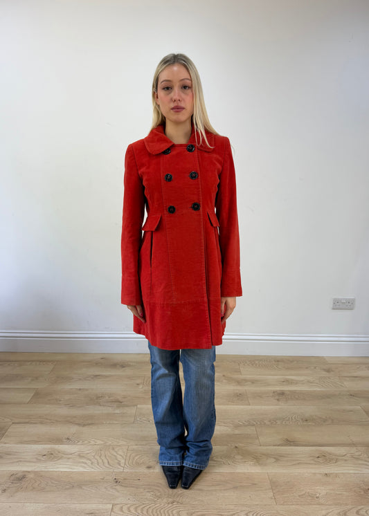 small red double breasted jacket 1