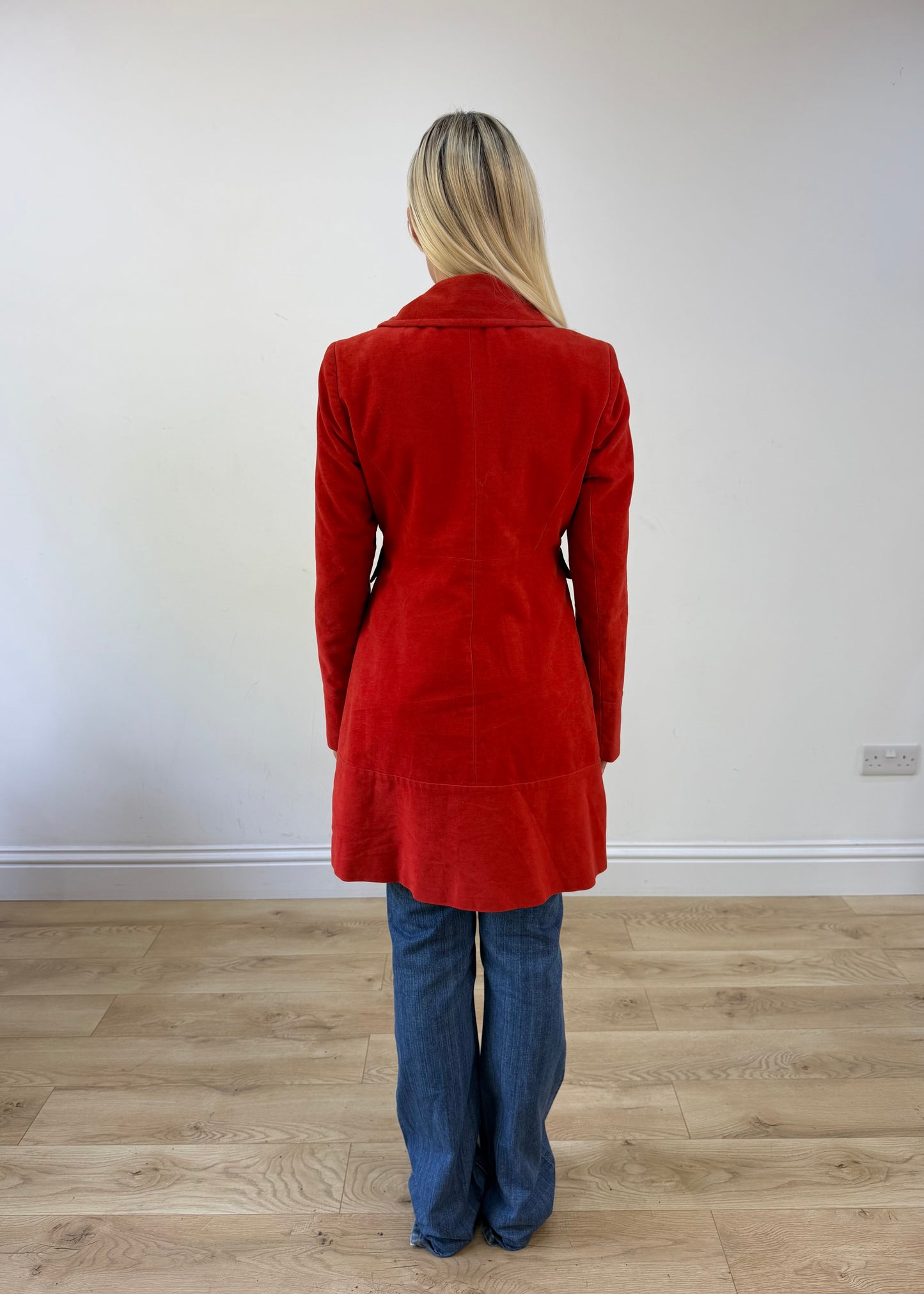 small red double breasted jacket 6