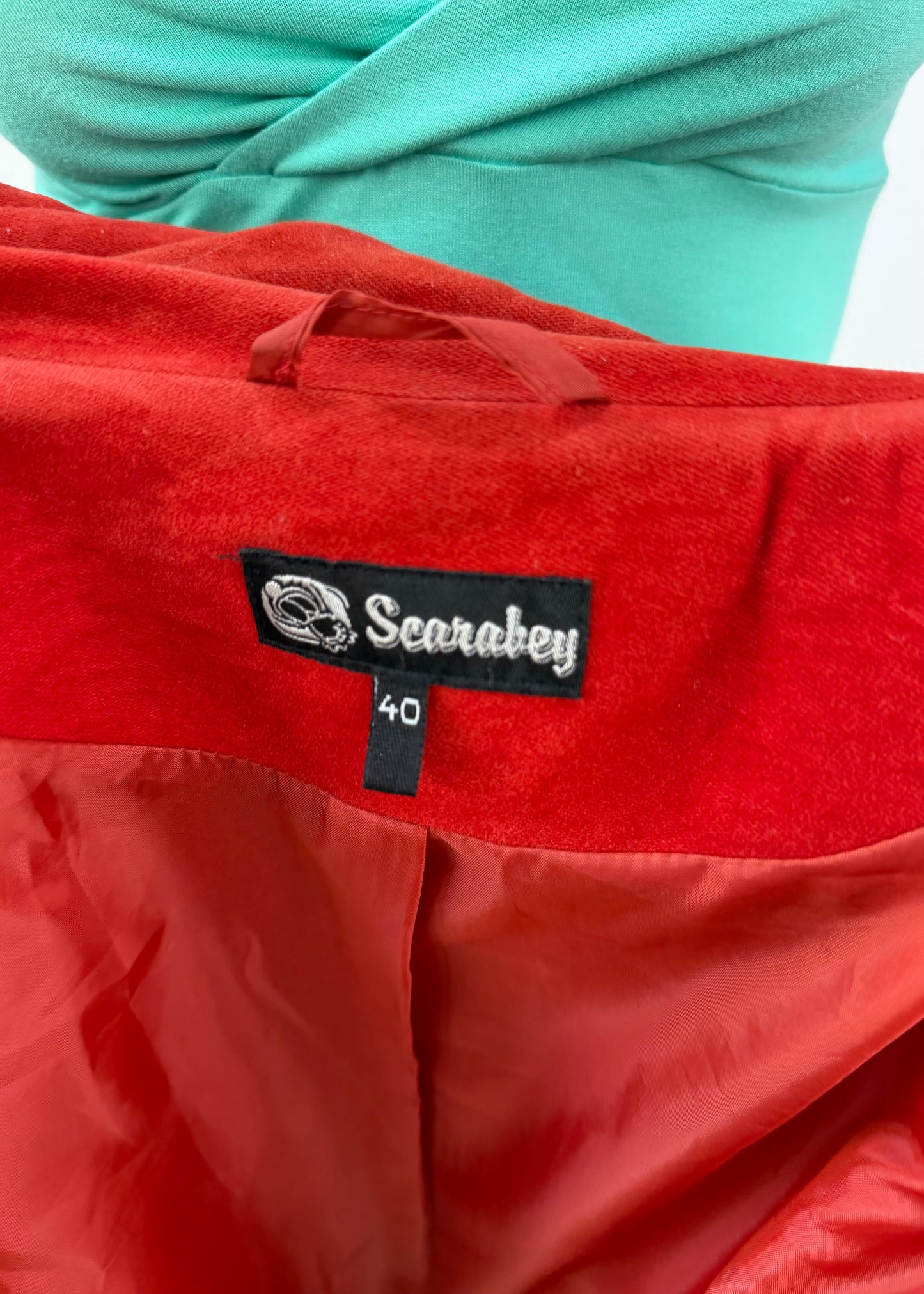 small red double breasted jacket 8