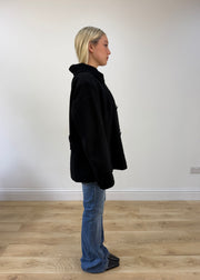 medium black yessica pea coat jacket 6