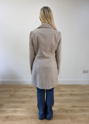 medium beige double breasted trenchcoat jacket 5