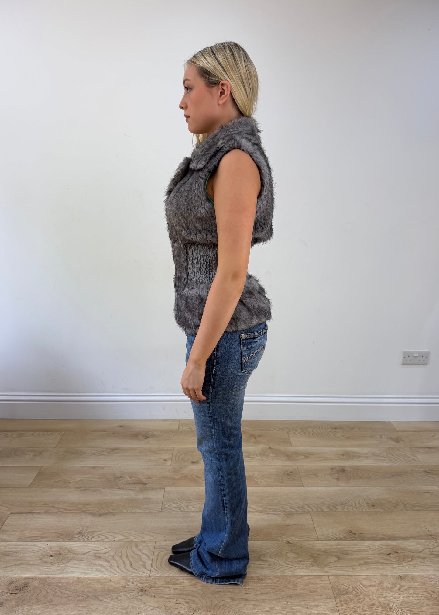 small grey faux fur gilet 4