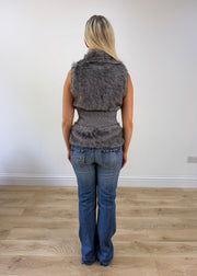 small grey faux fur gilet 5