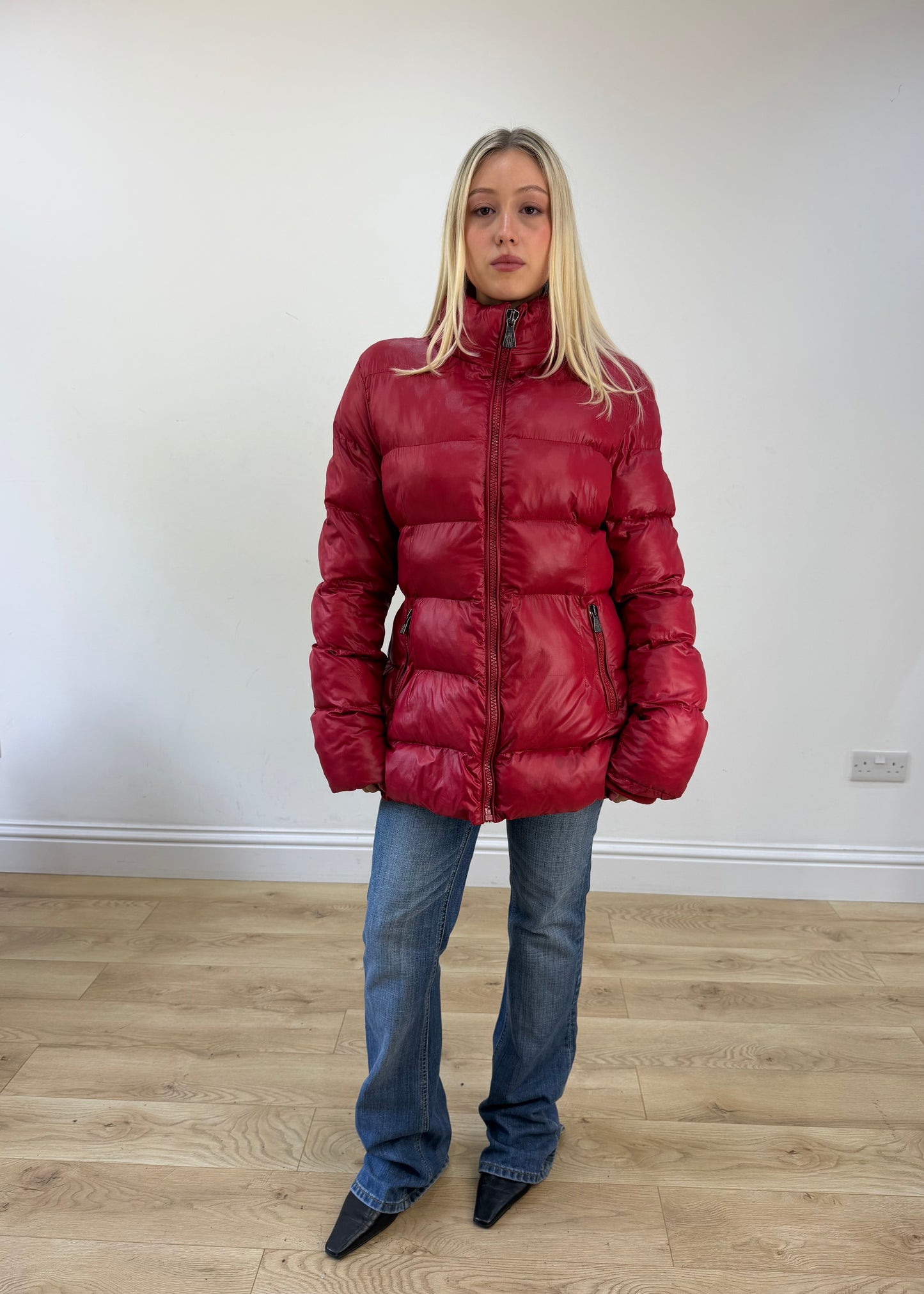 large red moncler puffer jacket 1