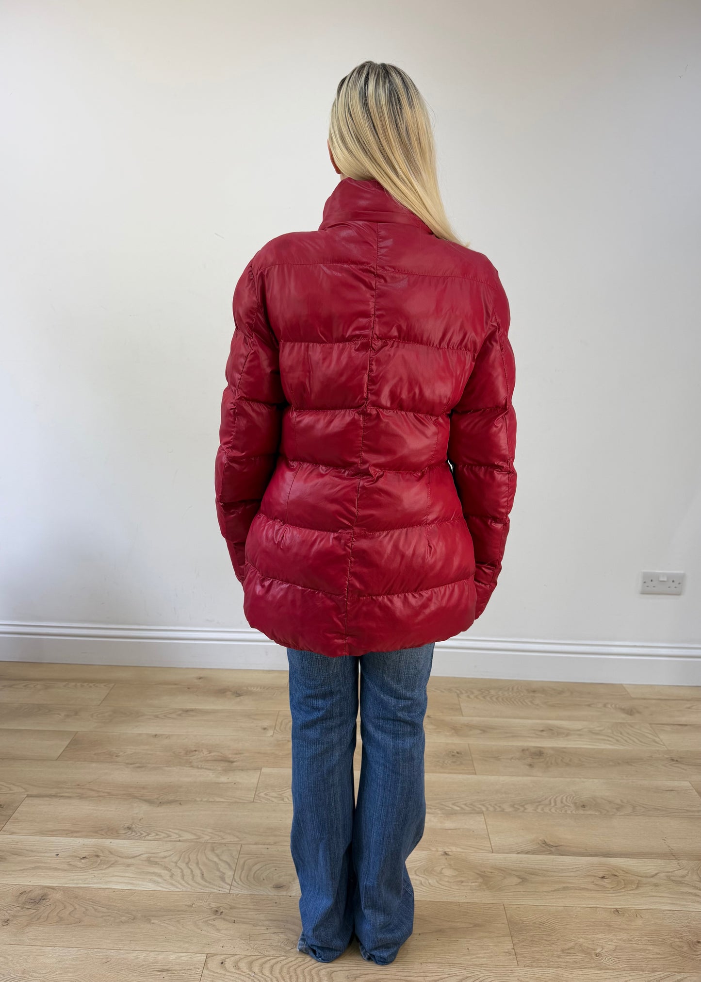 large red moncler puffer jacket 6